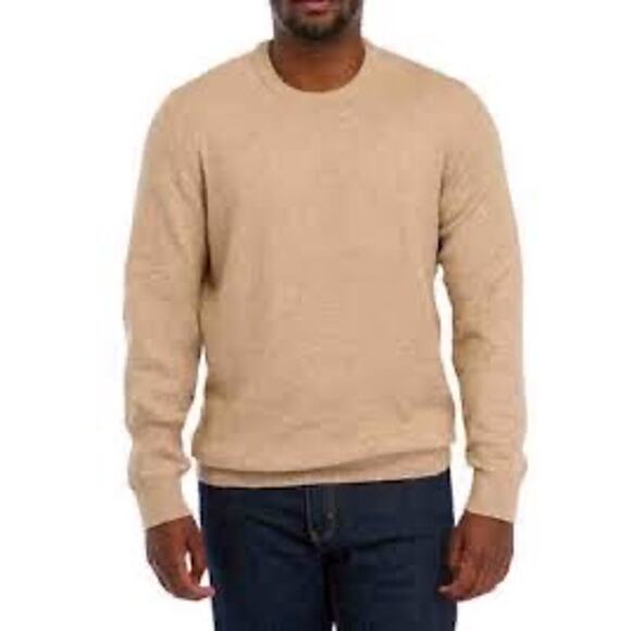 IZOD Other - NET Men's IZOD Classic Crewneck Sweater Camel  Heather Sz XL